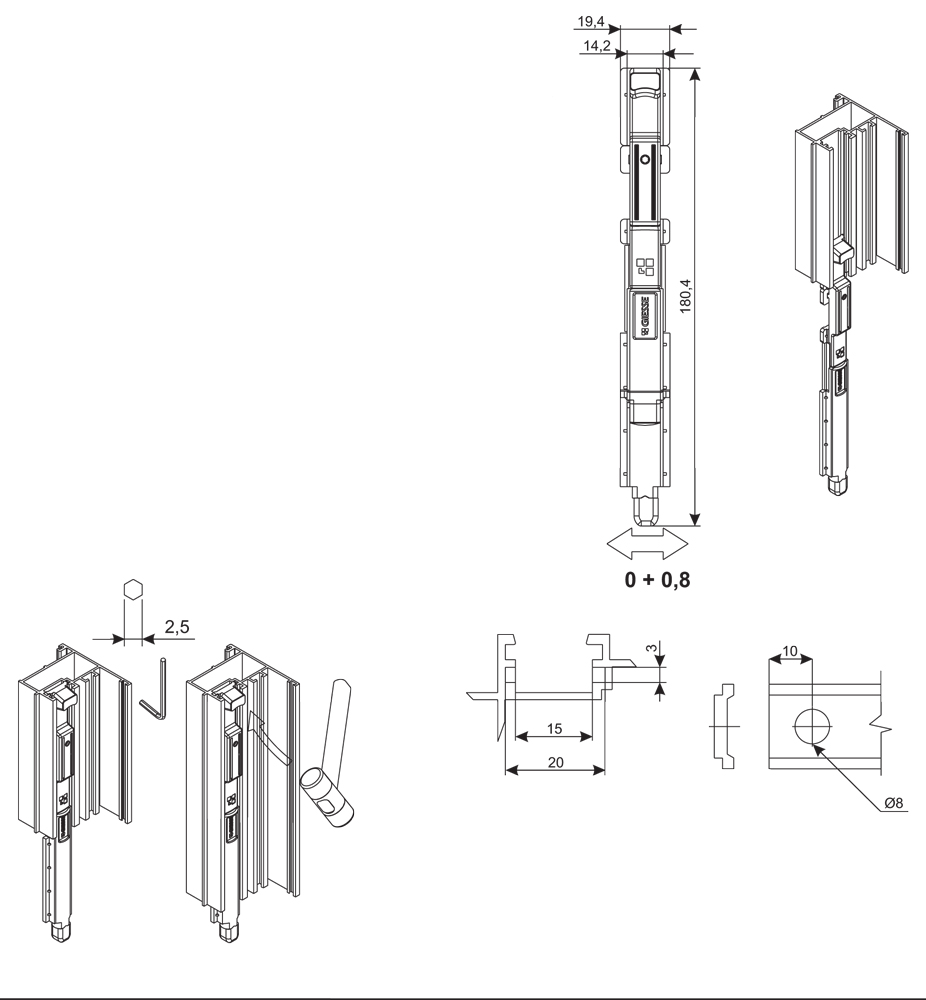 Boulon Giesse Giap Futura européenne Chambre Silver Plus