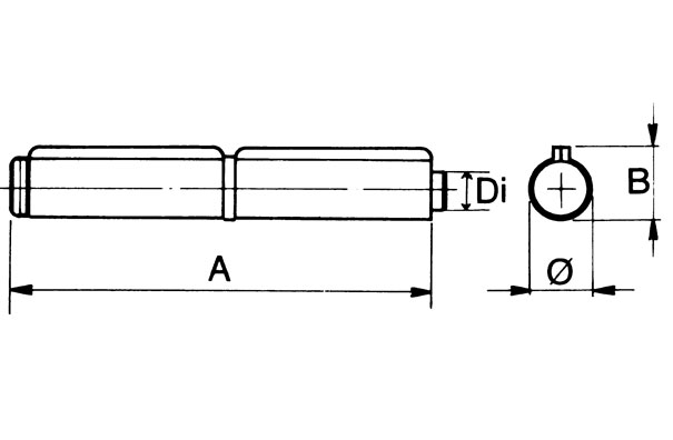 2 ailes axe d'articulation soudée de IBFM amovible