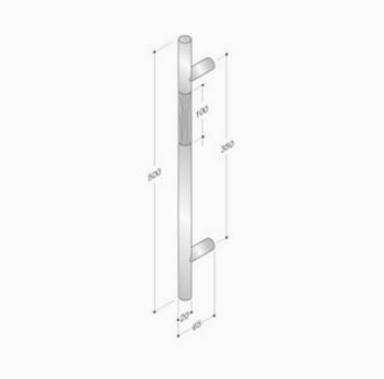 manche en bois LRR et mesures en acier inoxydable