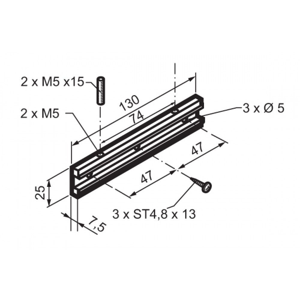 Support moteur Mingardi Micro 02