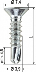 Vis Tek Nori PVC différentes dimensions de 2000 pièces HEICKO