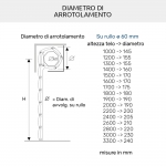 Obturateur isolé en PVC et aluminium AriaLuceTherm, espace à l'air et à la lumière