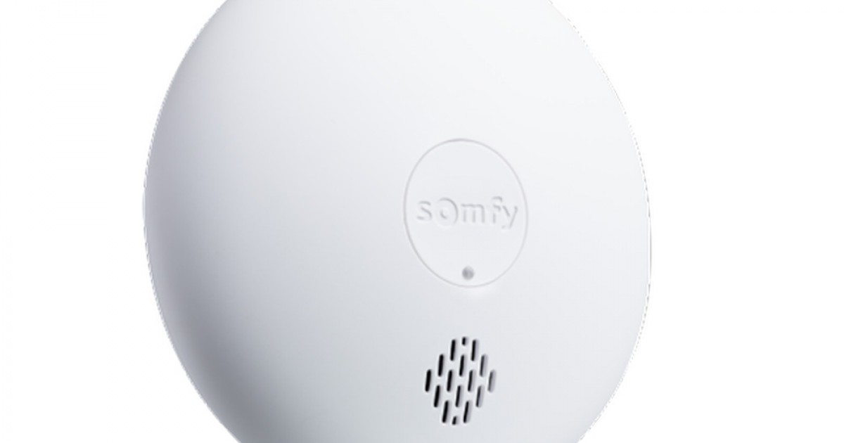 Détecteur de fumée sans fil Somfy 1870289 Somfy Home Alarm 200 m