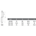 Charniére à 2 Volets et Pivot Régondable pour Portail