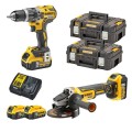 DeWalt DCK2153P2T Kit Perceuse DCD796 Meuleuse DCG405