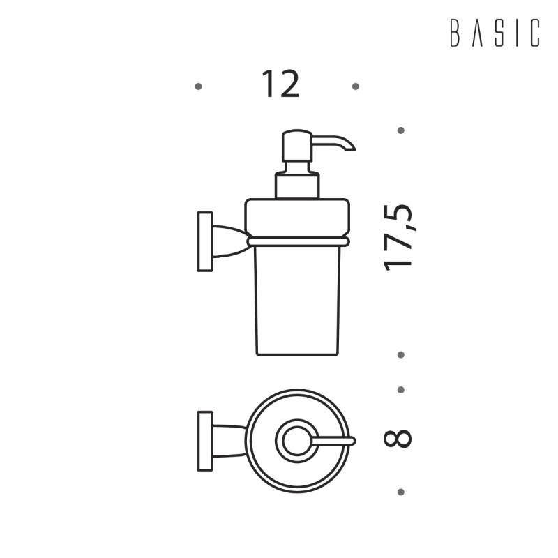 Distributeur de Savon de Salle de Bain Colombo Design Basic