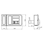 Serrure Électrique avec Bouton pour Portails et Portes Opera 28002