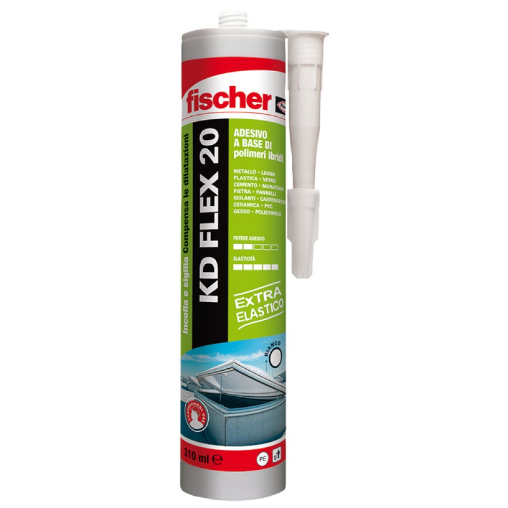 Fischer KD FLEX 20 Mastic Adhésif pour Collage de Joints