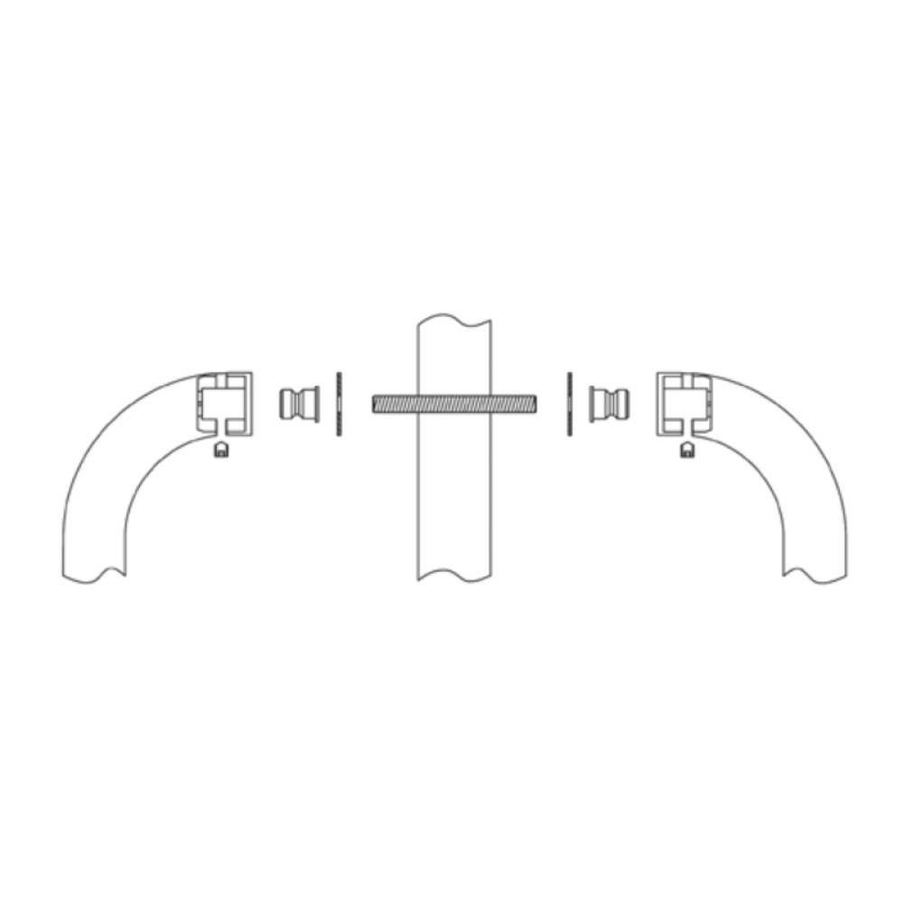 Kit de Fixation pour Poignées de Tirage Acier Inoxydable MPM