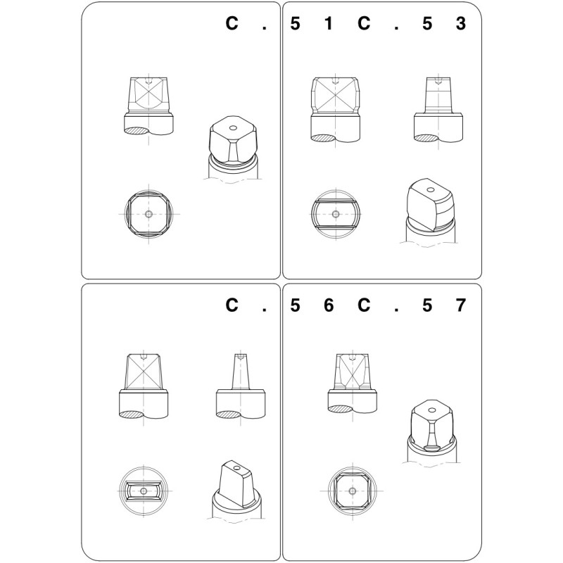 Kit pour portes extérieures avec ferme-porte au sol SCO SbyC