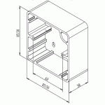 Kit Poussoir d'Ouverture de Porte Sortie + Boitier Serie Profilo Opera