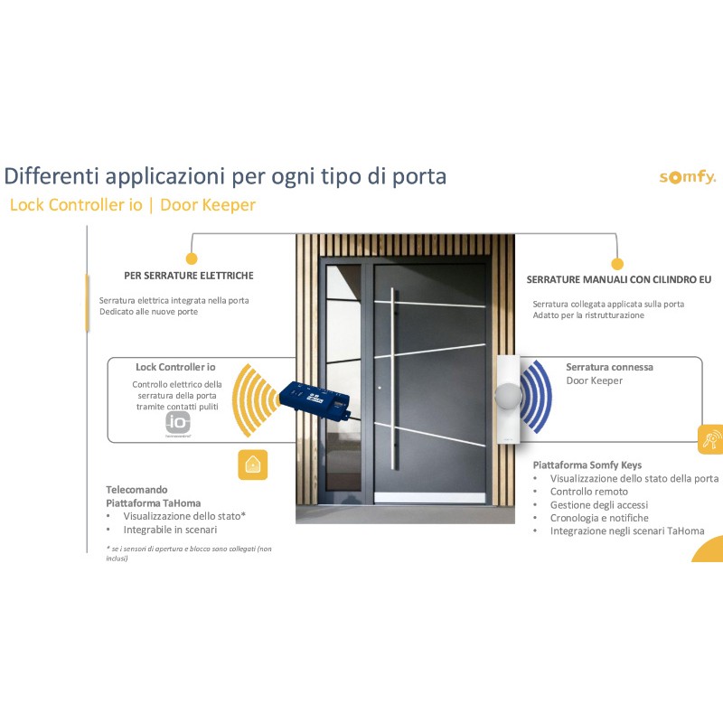 Contrôleur de serrure io Somfy - Récepteur pour serrures électriques