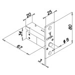 Micro Electroverrou Avec Electronique Integree 20612 Série Omnia Quadra Opera