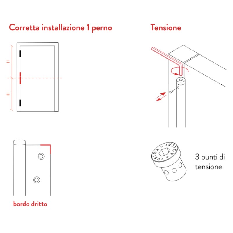 Goupille à Ressort Justor MP 180 pour Fermeture Automatique