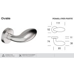 Bouton Fixe en Acier Inoxydable Oval 258 Reguitti