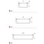 Porte-serviettes de Salle de Bain Colombo Design Basic