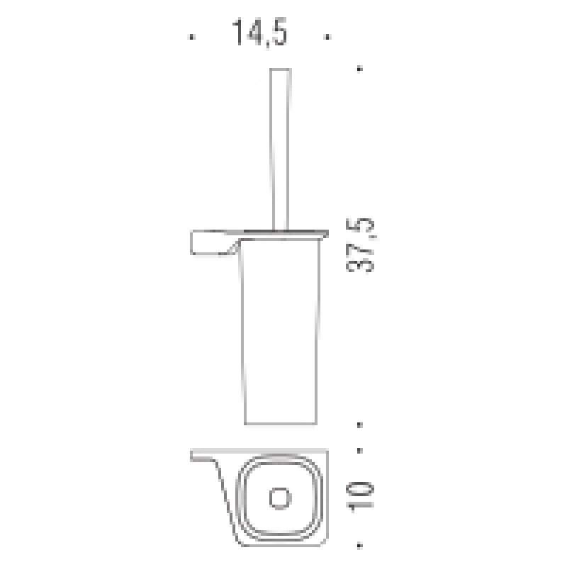 Porte-brosse WC Colombo Design Alizé à Poser ou Suspendu