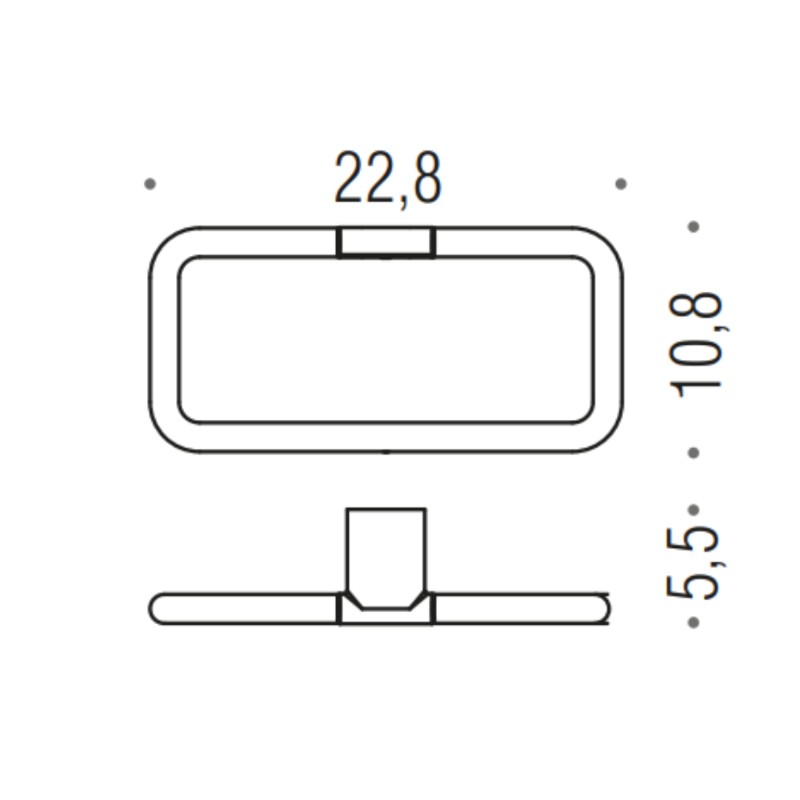 Porte-serviettes de Salle de Bain Anneau Colombo Mini B4031