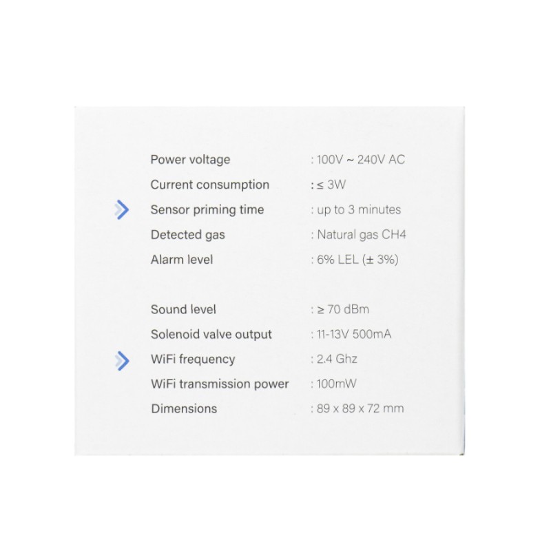 Capteur Gaz Méthane (CH4) PNI SafeHouse HS201 Wi-Fi