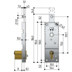 Serrure pour Basculantes Sans Cylindre Prefer B561.081Z.0000