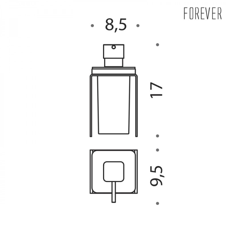 Distributeur Savon à Poser Colombo Design Forever 0,22L