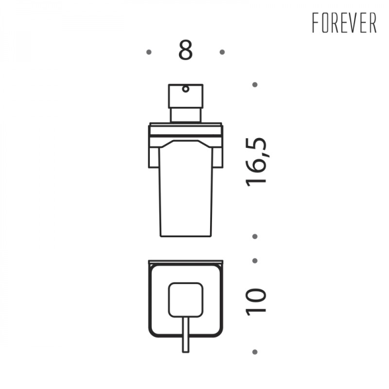 Distributeur de Savon Mural Colombo Design Forever 0,22L