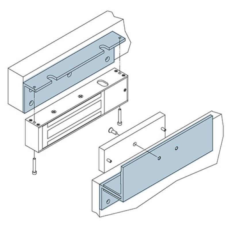 Equerre de Fixation en Z 03701 Opera pour Ventouses Série 136 137