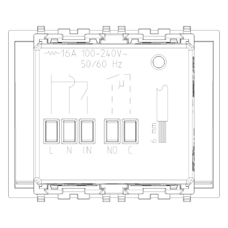 Dispositif Lecteur de Carte NFC/RFID Connecté 14467 Plana Vimar