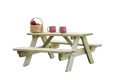 Table Pique-nique pour Enfants en Bois de Pin 90x90 cm