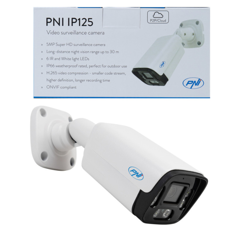 Caméra de Vidéosurveillance PNI IP125 Détection de Mouvement