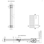 Moustiquaire Latérale Économique Pasini VESTA L40 S 1 Porte