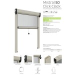 Moustiquaire Mistral Rami Verticale pour Fenêtre Click Clak Télescopique Ajustable