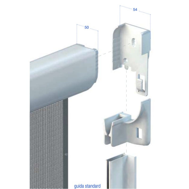 Pasini VENERE V50 S Moustiquaire Verticale avec Boutons